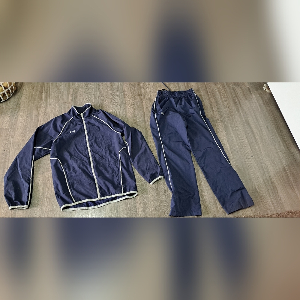 Under Armour Navy and White Athletic Set